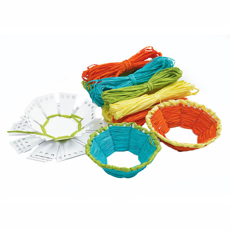Coloraciones: haz tu propia cesta tejida, juego de 12