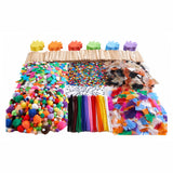 Coloraciones: juego básico de manualidades para el aula, 2150 piezas.