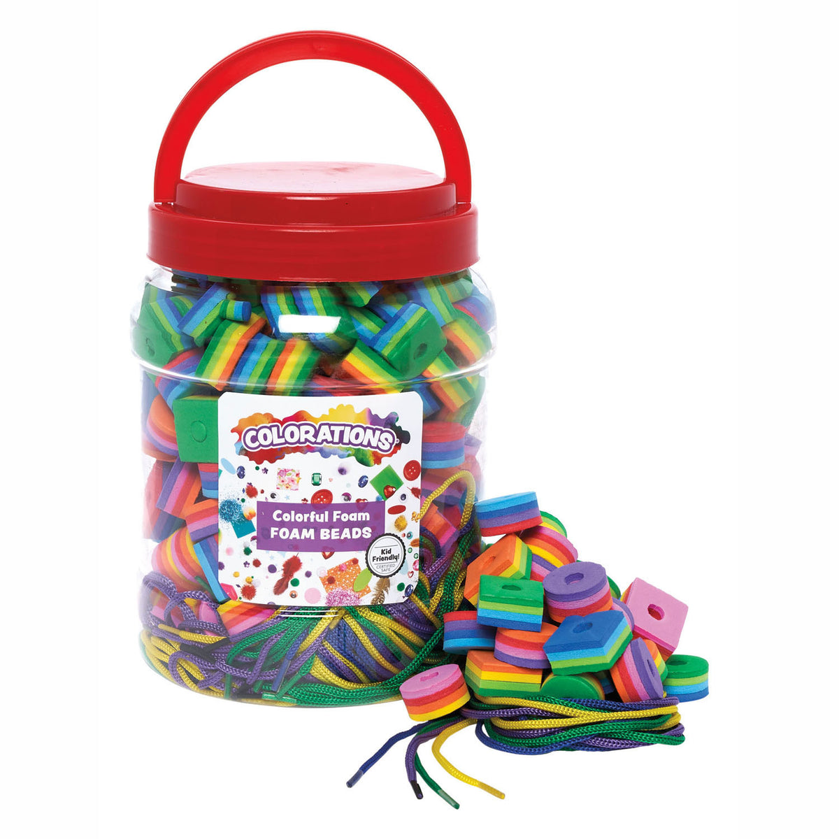 Coloraciones - juego de cuentas de espuma - 200ud.