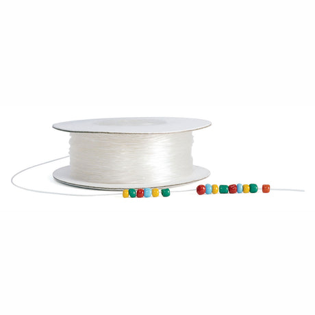 Coloraciones - cordón de cuentas estirable transparente, 91mtr.