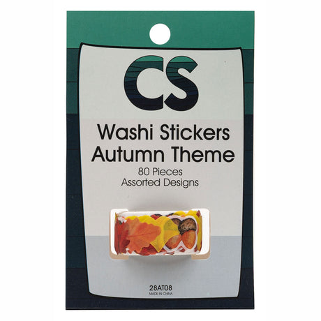 Coloraciones - washi stickers tema otoñal en rollo, 80 uds.