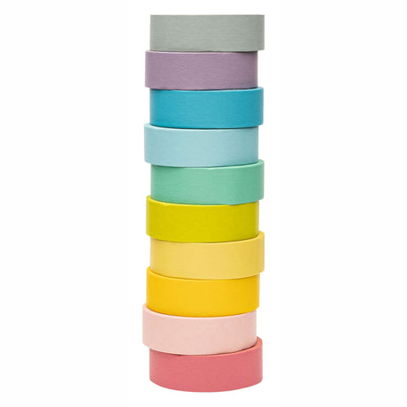 Coloraciones - washi tape colores pastel, juego de 10