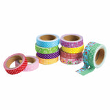 Coloraciones: tela y patrones de cinta, conjunto de 12