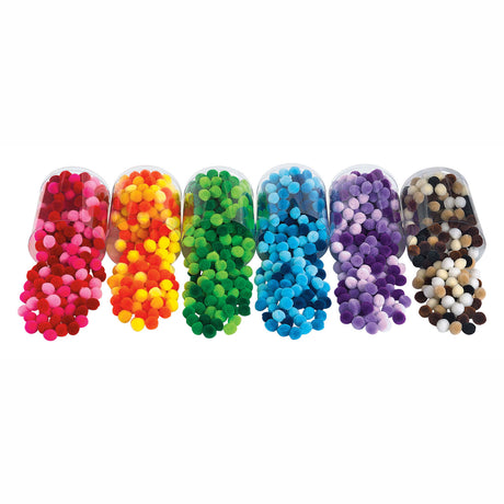 Coloraciones - pompones 6 colores, 1500 uds.
