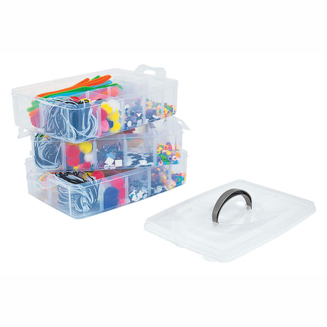 Colorations - estuche para guardar materiales artesanales, 3 capas