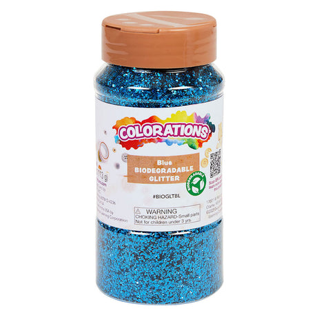 Coloraciones - brillo de degradable orgánico - azul, 113 gramos