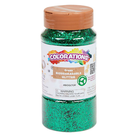 Coloraciones - brillo de degradable orgánico - verde, 113 gramos