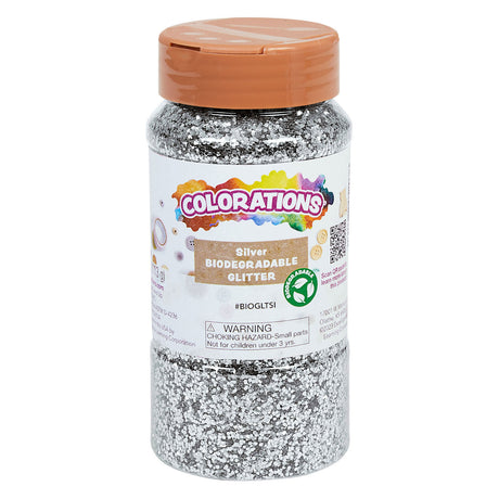 Coloraciones - purpurina biodegradable - plata, 113 gramos