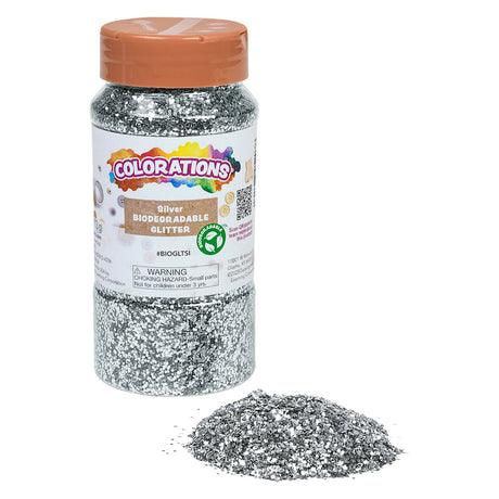 Coloraciones - purpurina biodegradable - plata, 113 gramos