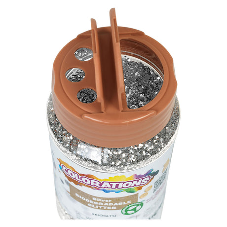 Coloraciones - purpurina biodegradable - plata, 113 gramos