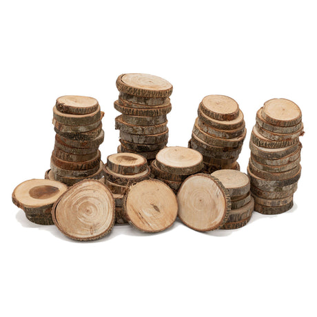 Coloraciones: discos de madera sin procesar 3-5 cm, 1 kg