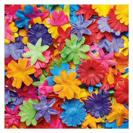 Coloraciones - Flores de tela coloridas, 300 °.