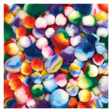 Coloraciones: pompones a rayas Regenboog, 180º.