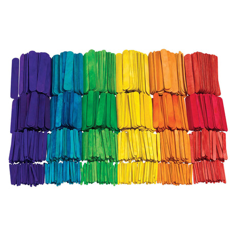 Coloraciones: paquete de aula de artesanías de madera de color, 1200 °.