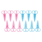 Coloraciones: tijeras de plástico, conjunto de 12