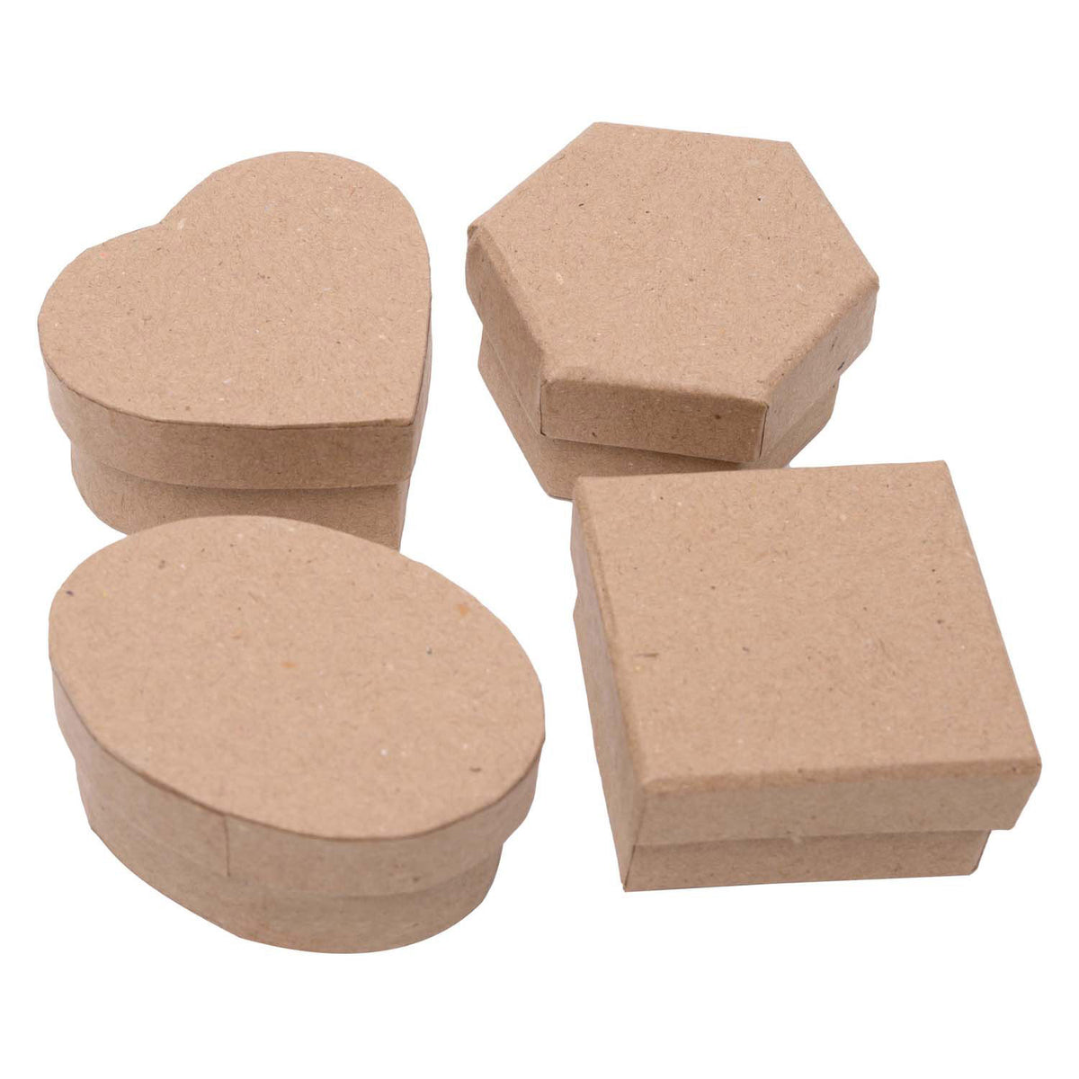 Coloraciones - mini cajas de papel maché, 12 uds.