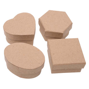 Coloraciones - mini cajas de papel maché, 12 uds.