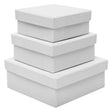 Coloraciones - cajas de papel maché cuadradas, 3 uds.