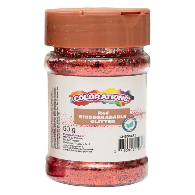 Coloraciones - rojo brillante biodegradable - 50g