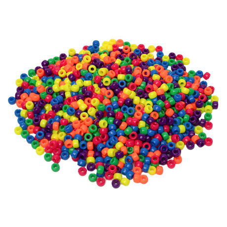 Coloraciones - cuentas pony neón 6x9 mm, 1000 uds.