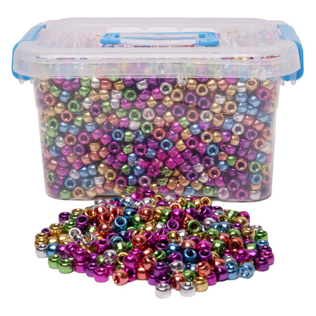 Coloraciones - cuentas de pony metálicas, 4000 uds.