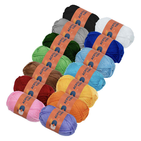 Colorations - set de hilos acrílicos - 14 colores - 50g por ovillo