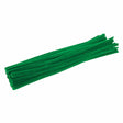 Coloraciones - alambre de chenilla verde, 100 uds.