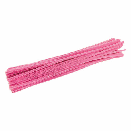Coloraciones - alambre de chenilla rosa, 100 uds.