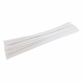Coloraciones - alambre de chenilla blanco, 100 uds.