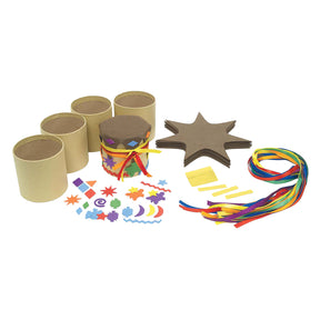 Paquete de manualidades Colorations haz tus propios tambores, juego de 12 piezas