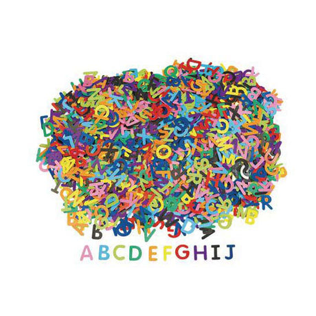 Coloraciones - letras de cartón, 2600ud.