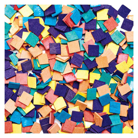 Coloraciones - cuadrados de mosaico de madera, 1000 uds.