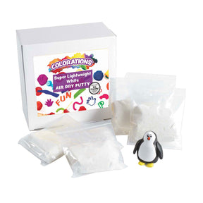 Coloraciones - plastilina súper ligera - blanca (16 bolsas de 56 gramos)