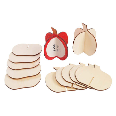 Coloraciones: construye tu propia calabaza de madera en 3D, de 6 piezas.
