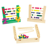 Coloraciones - set de manualidades de ábaco de madera
