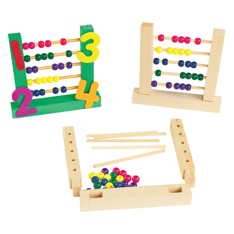Coloraciones - set de manualidades de ábaco de madera