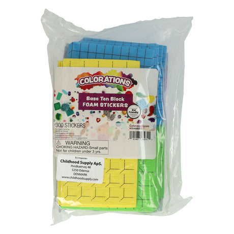 Coloraciones - pegatinas matemáticas de espuma - 300 uds.