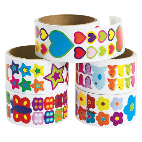 Coloraciones - pegatinas de colores - 5 rollos
