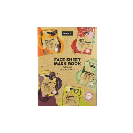 Sense collection mascarillas faciales set 5 piezas 20ml libro planet love