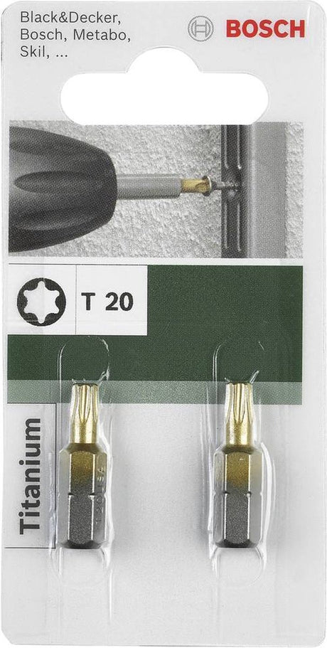 Punta de destornillador Bosch titanio t t 20, 25 mm