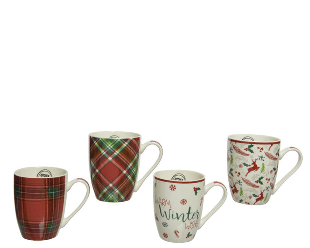 Taza Decoris Navidad porcelana 340ml