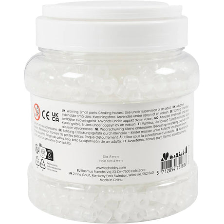 Empresa creativa https: www.cchobby.nl cuentas-uv-l-6-mm-d-8-mm-tamaño del agujero-4-mm-aproximadamente-1800-piezas-varios-colores-320-gr-700-ml-1-caja