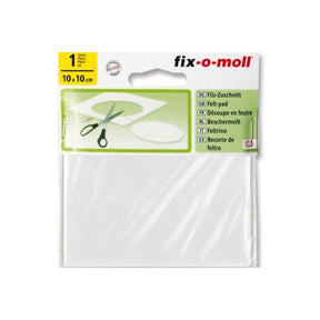 Deslizador de fieltro fix-o-moll 10x10cm blanco