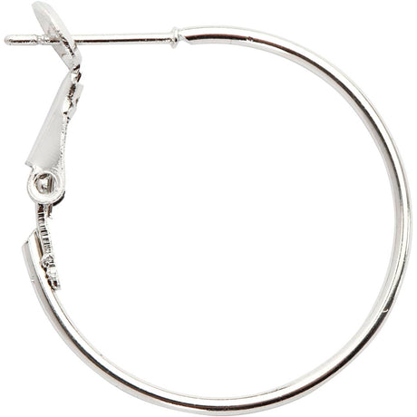 Pendientes de creativ Company Silvered, 8st.