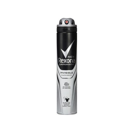 Rexona desodorante spray hombres 200ml b w invisible