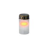 Lámpara para tumba LED solar blanca ø7xh20cm con enchufe a tierra