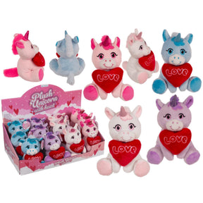 Ootb peluche unicornio con corazón 16x11cm