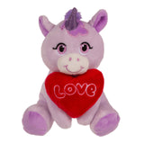 Ootb peluche unicornio con corazón 16x11cm