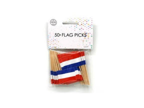 Globos palos bandera Holanda pack de 12x50 piezas
