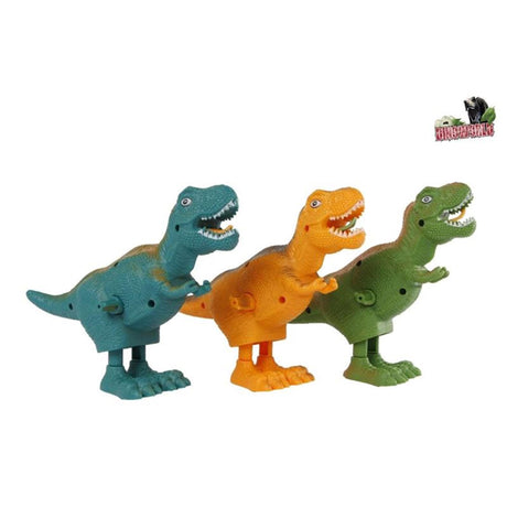 Dinoworld T-rex caminante con mecanismo de cuerda 16cm